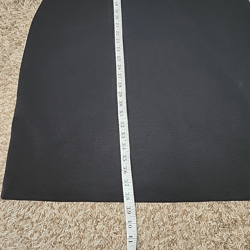 Adrianna Papell Black Womens Size 14W Lace Illusion Sheath Dress - Picture 10 of 12